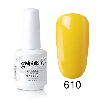 

Elite99 15ml Soak Off Nail Gel Polish Semi Permanent Nail Art Manicure Gel Varnish Top Base Coat Needed Lacquer Gel For Nail