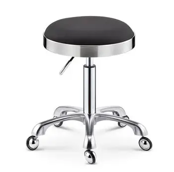 

Stool stainless steel rotating pulley beauty stool big work stool makeup hair salon nail stool