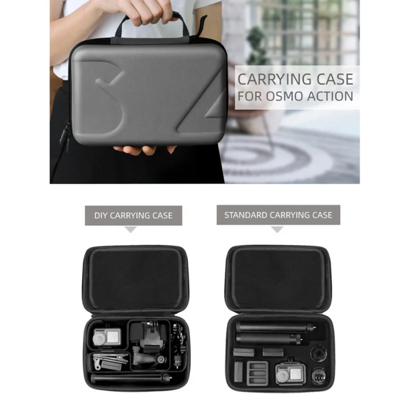 

Carrying Case Lightweight Portable Water-Resistant Box Storage Bag With Handle For Osmo Action/Pocket Handheld Gimbal Accessorie