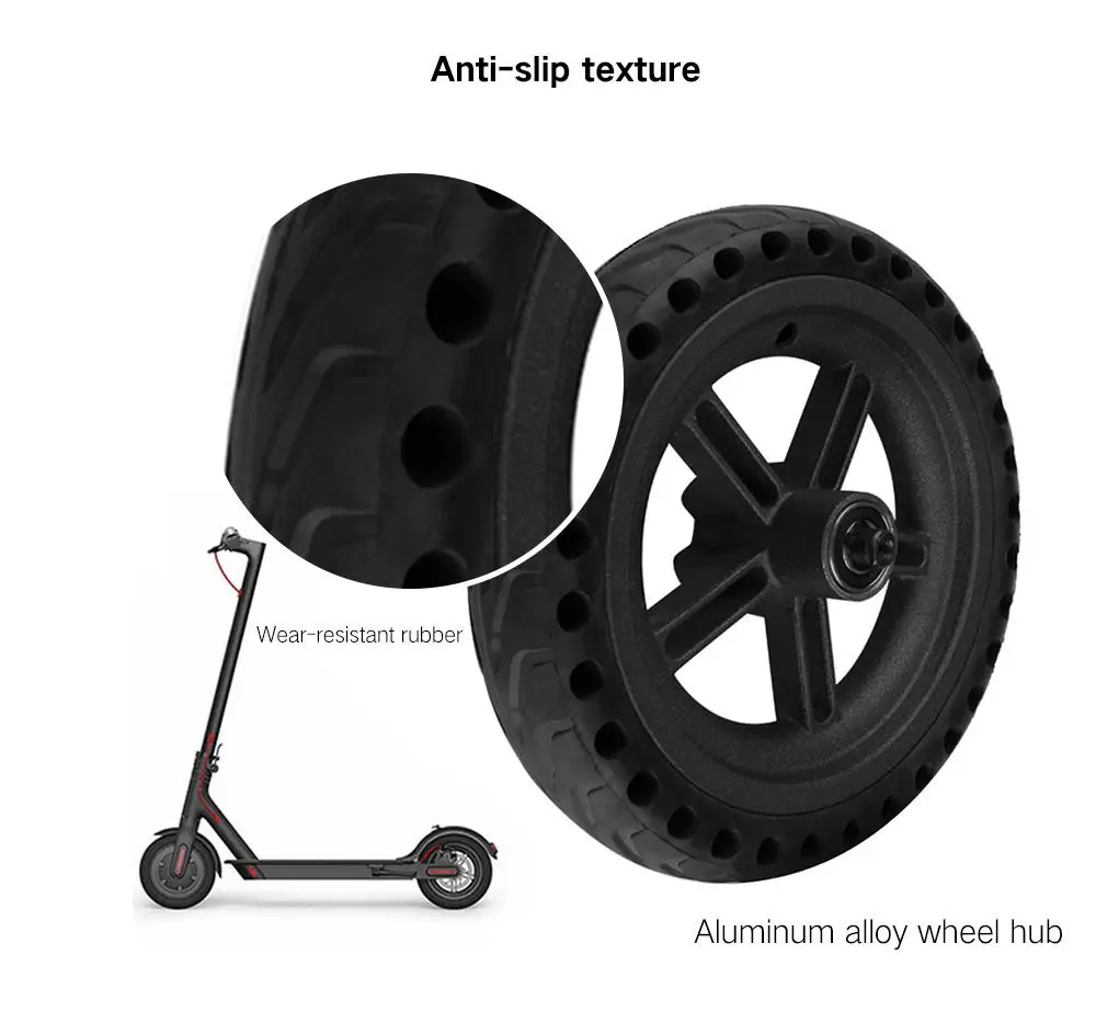 Ступица колеса Твердые демпфирующие резиновые шины для Xiaomi M365 электрический скутер e скутер