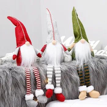 

Christmas Decoration Xmas Decorative Ornaments Santa Claus Plush Doll Christmas Decor
