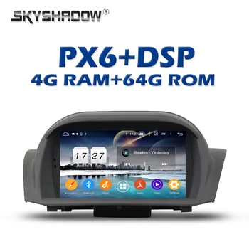 

Carplay PX6 Car multimedia DVD Player DSP IPS Android 9.0 4GB + 64GB GPS RDS Radio wifi Bluetooth 5.0 For Ford Fiesta 2013 -2016