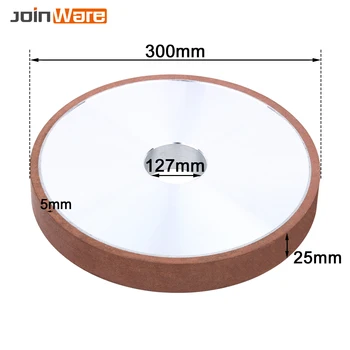 

1PC 300mm Diamond Parallel Grinding Wheel For Carbide Tungsten Steel Milling Cutter 150-320# 75-127mm Hole Diameter