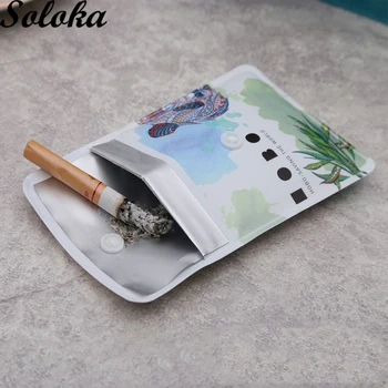 

2pcs/lot Storage Smoking Tobacco Ash Bag Portable Simple Environmental Protection Ashtray Storage Bag Mini PVC Foil Herb Pocket