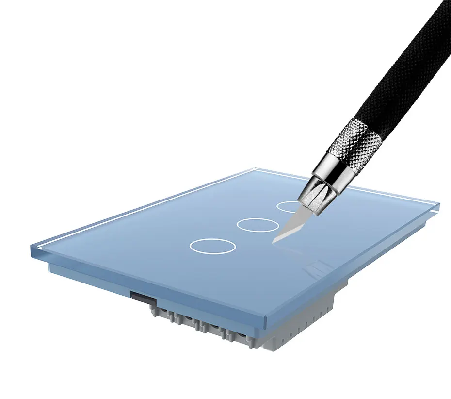 VL-C904S-11, painel de vidro de cristal branco,