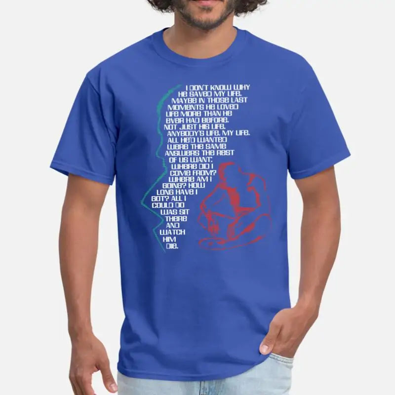 Men-Blue Настроить лезвие бегун все, что я мог сделать, это часы его Die футболка для мужчин и женщин с круглым вырезом облегающая Мужская футболка большого размера S-5xl Женская Хип-хоп - Цвет: Men-Blue