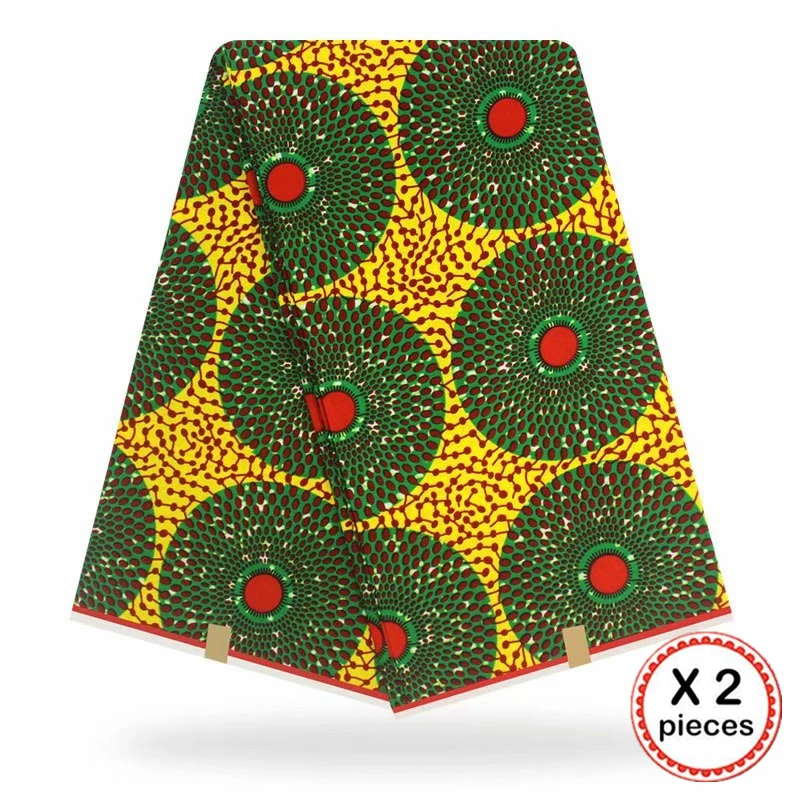 Африканская ткань с восковым принтом, хлопковая ткань для шитья, Анкара, африканская ткань, 12 ярдов, Нигерия, Гана, свадебная одежда, платье 91707