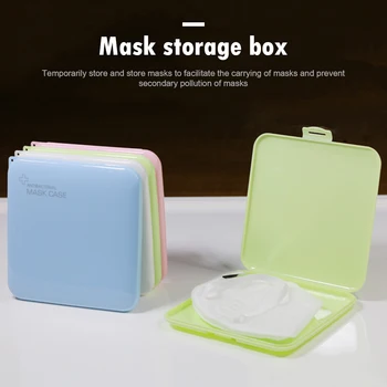 

Face Masks Case Portable Masks Container Dustproof Mask Case Safe Pollution-Free Disposable Mask Storage Box Storage Organizer