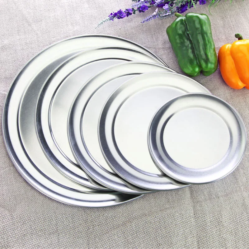 1pcs Non-stick Pizza Baking Pan 6/8/9/10/12inch Aluminum Stone Round Dish Plate Tray Mold Kitchen Tool Bakewe | Дом и сад