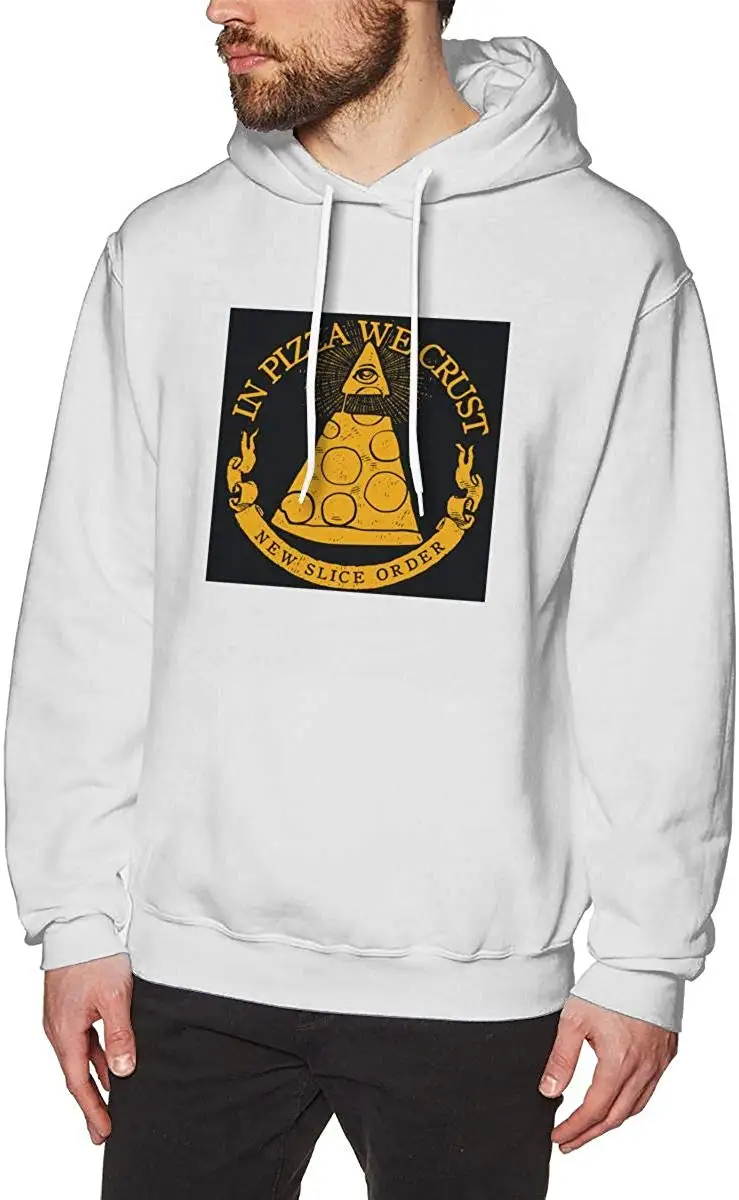 В пицце мы кору мужская толстовка с капюшоном тематический принт Мода hoodieунисекс Мужская wo мужская Толстовка
