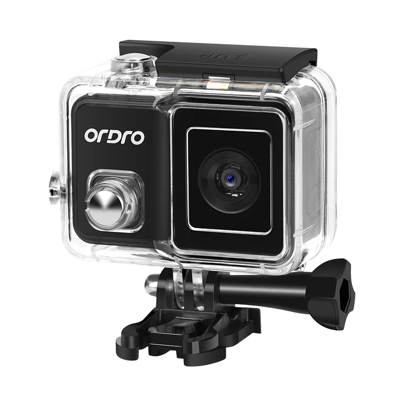 4K Vlog Экшн камера Ordro BRAVE 1 60fps сенсорный экран WiFi 30M Подводная Водонепроницаемая Gimbal
