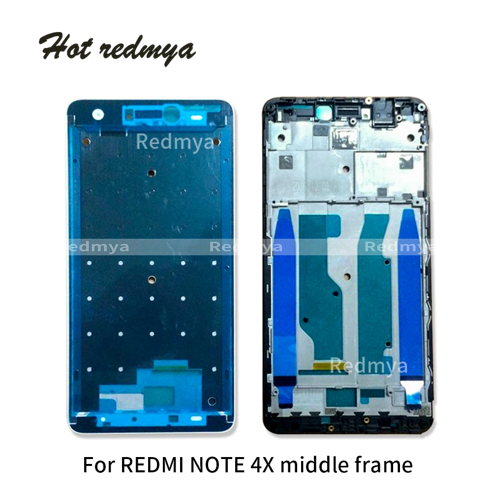 Middle Frame For Xiaomi Redmi Note 4X LCD Front Bezel Plate Chassis Replacement Repair Parts Black White | Мобильные телефоны и
