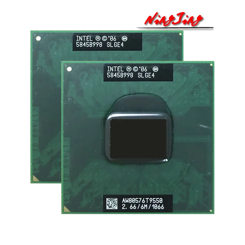 Два шт. * Intel Core 2 Duo T9550 SLGE4 6 ГГц двухъядерный двухпотоковый ЦПУ Процессор Мб 35 Вт