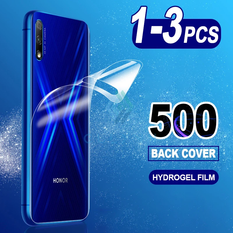 Защитная пленка 500D для задней панели Huawei Honor 8X 9X 20 20S 20i 10 Pro Гидрогелевая Nova 5t 5i 5 6