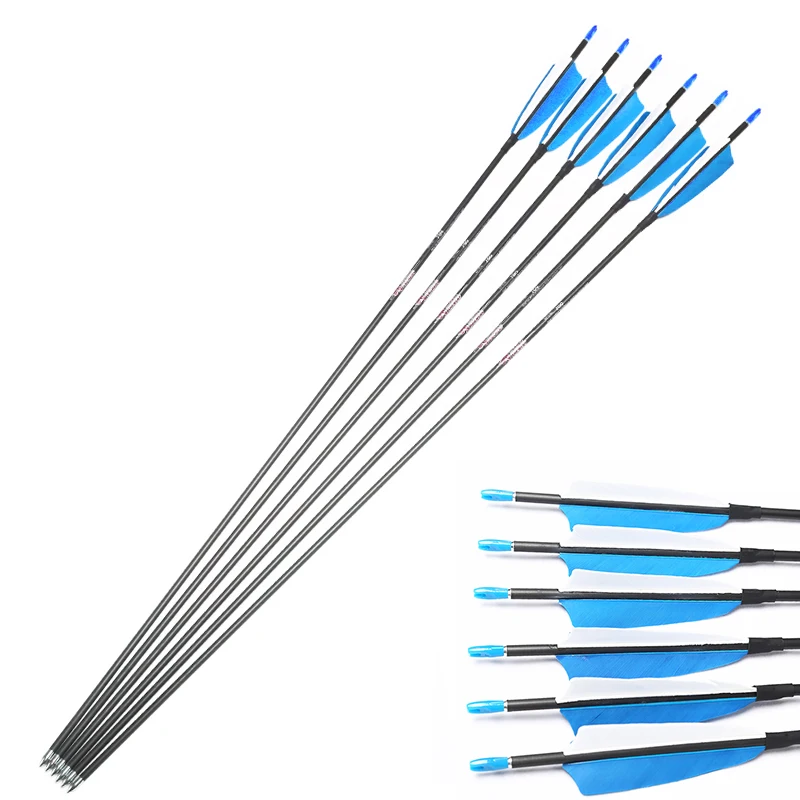 Linkboy Archery Spine 500 600 700 800 900 1000 Pure Carbon Arrows