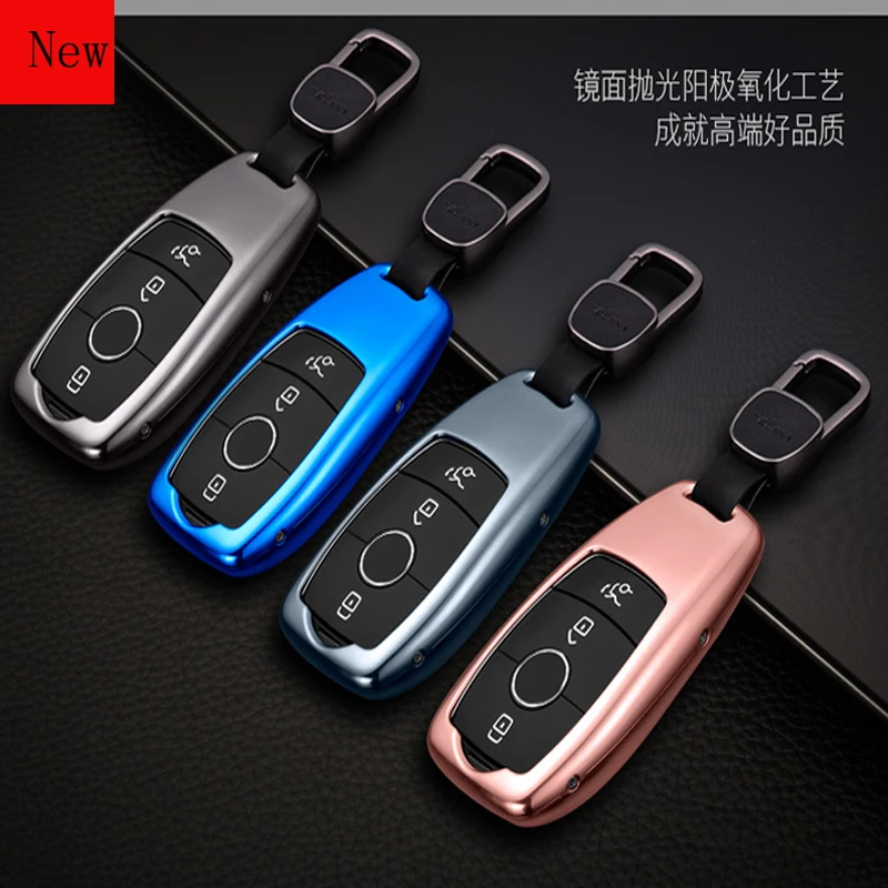 

High-Quality Galvanized Alloy Car Smart Key Case for Mercedes-Benz E-Class E200l E300L C260L C200 A200L GLC Car Accessories