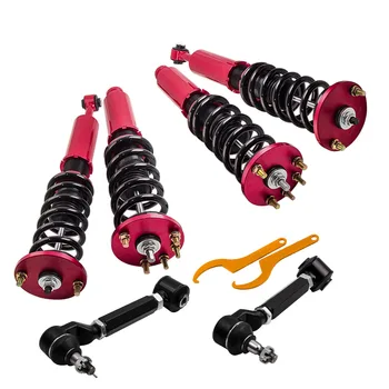 

Coilover Strut Kits For Honda Acura TSX 2004-2008 Adj Height +Rear Camber Arms For Accord 03-07 Coil Over Spring Shock Absorbers