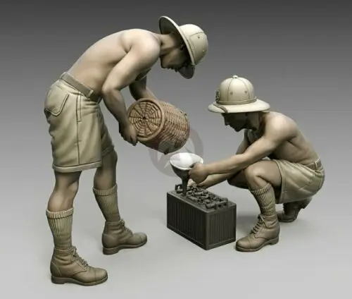 1/35 ancient warrior include 2 summer  Resin figure Model Miniature gk Unassembly Unpainted