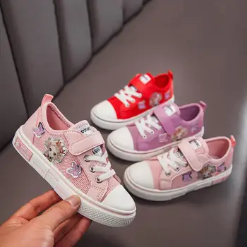 

Spring Autumn Children Casual Shoes Girls Sport Shoes Breathable Princess Sneakers Child Network Canvas Shoes Free Shipping