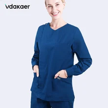 Спецодежда унисекс осень зима анестезиолога одежда с длинным рукавом Хирургическая Одежда Кисти рука одежда аптека