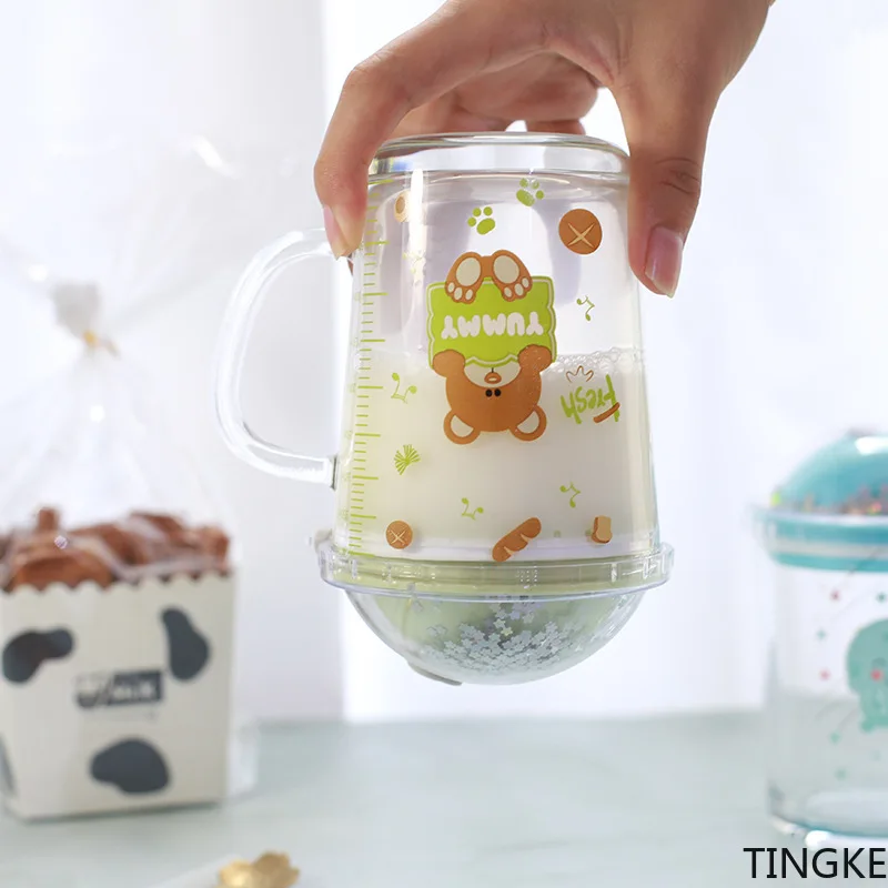 Tazza da latte per bambini con manico, tazza da colazione, tazza da acqua con cannuccia, tazza di vetro, tazza creativa, nuova tazza planetaria, regalo per bambini_voghion.com