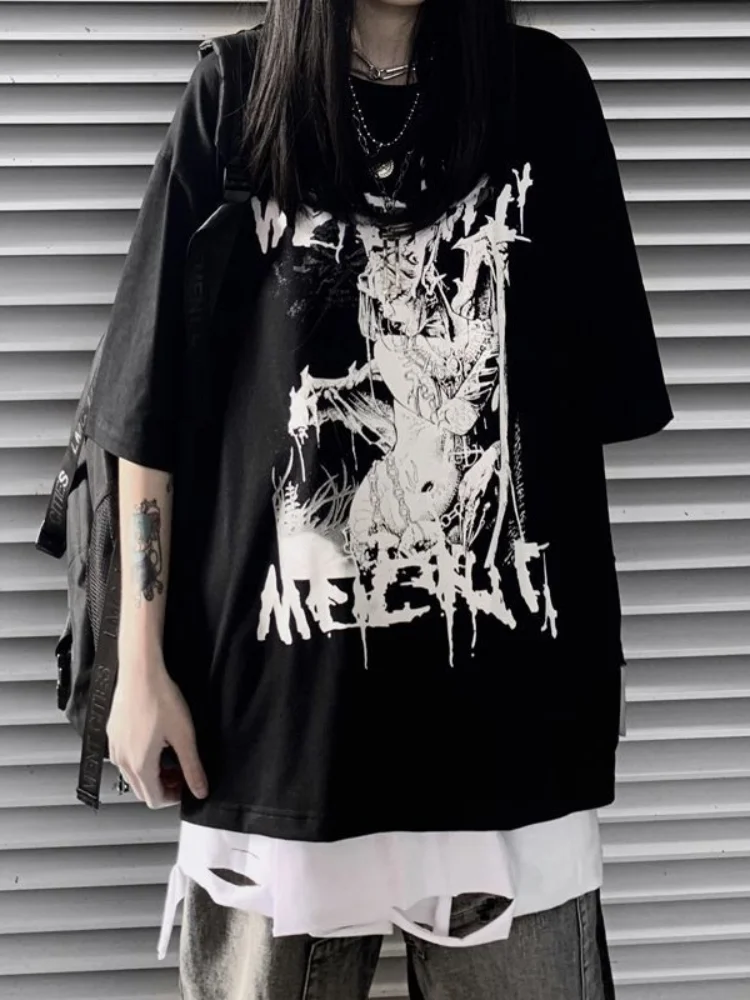 Hip Hop Cartoon Manga Tee Alt Clothes 