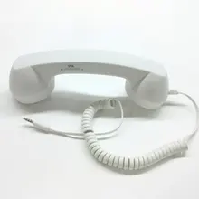 3,5 мм классический телефон в ретро-стиле мини микрофон динамик телефонный звонок приемник для Iphone samsung huawei xiaomi