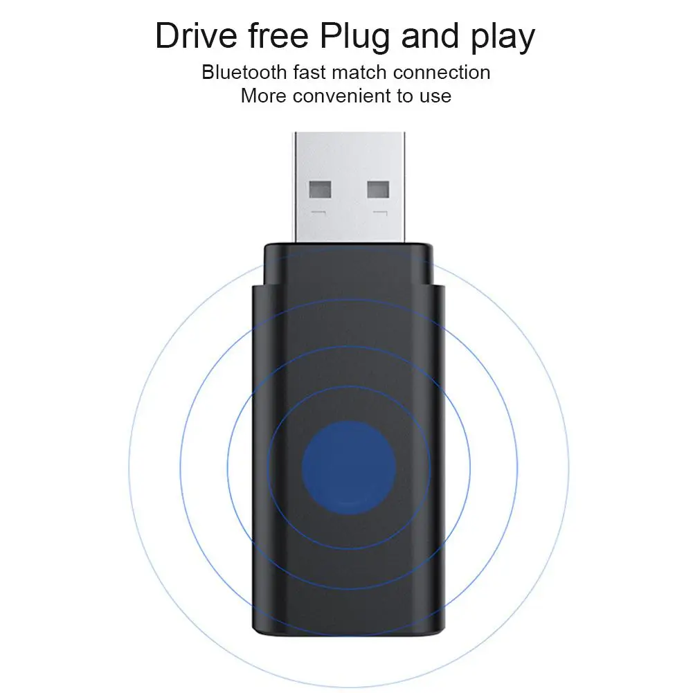 Универсальный USB Bluetooth 5,0 передатчик 2 в 1 ТВ компьютер беспроводной аудио адаптер приемник для автомобиля наушники ПК ТВ дома
