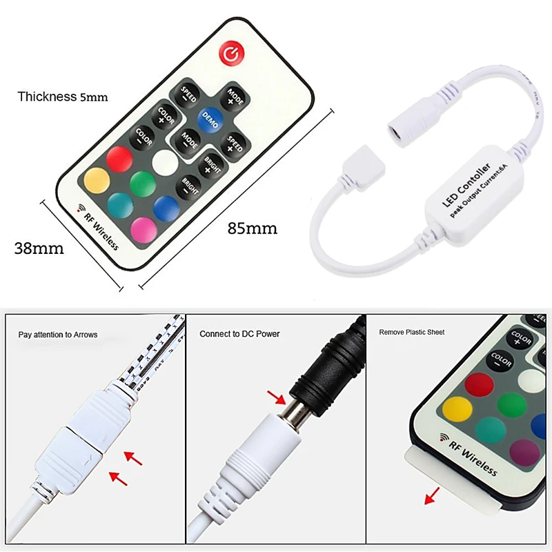 rgb rf remote control