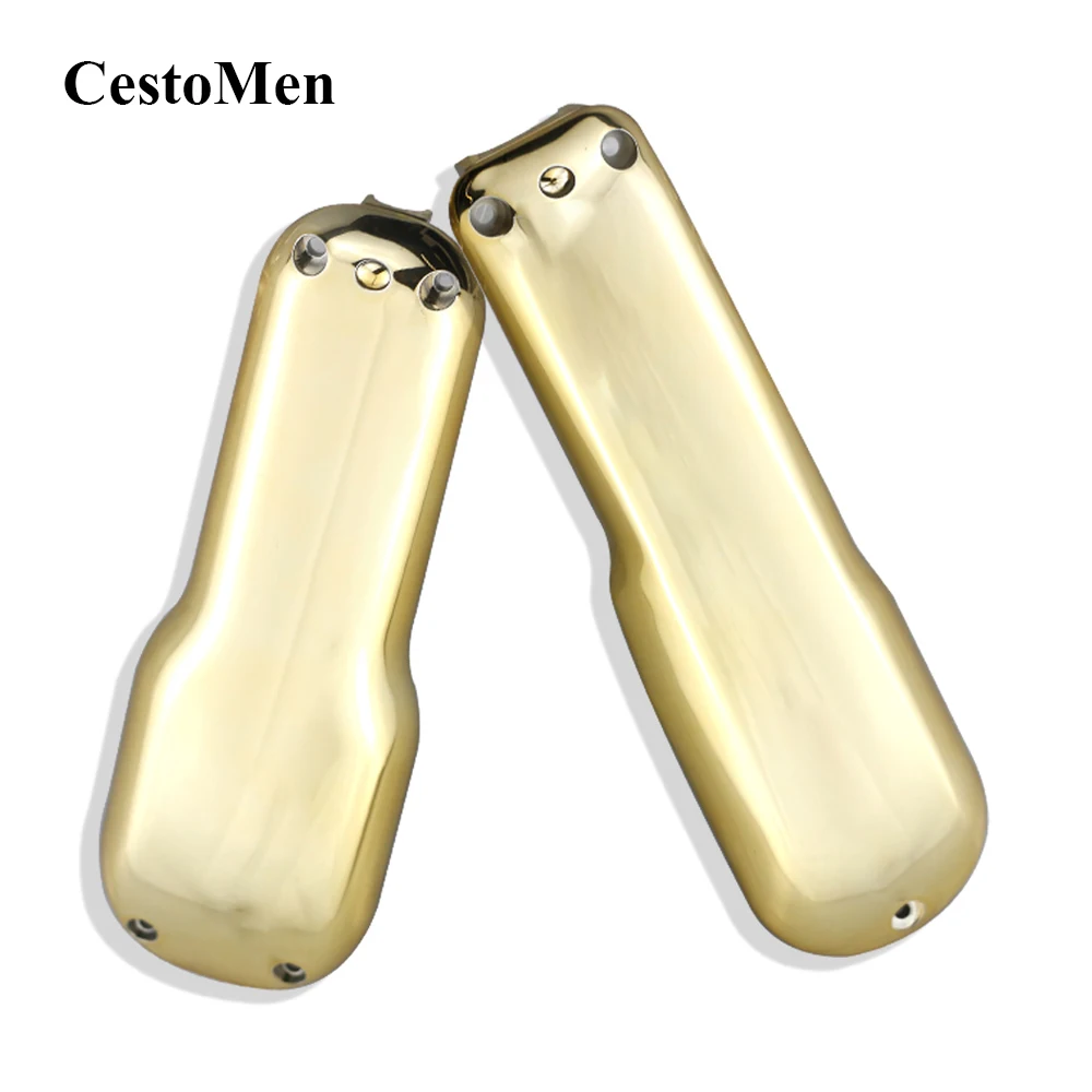 

CestoMen Luxury Gold Hair Clipper Lid Electric Hair Trimmer Clipper Accessories Barberman DIY Hair Clipper Back Housing Cover