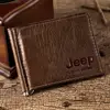 Famous Brand Men 100% Genuine Leather Bifold Male Purse Billfold Wallet Money Clip Male Clamp Slim Money Purse High Quality ► Photo 2/6