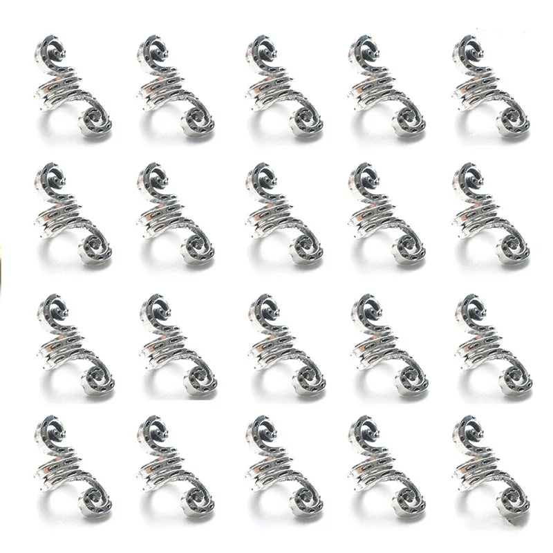 Hair Braid Dreadlock Beads Cuffs Clips Braid Spiral Hair Extension 5-180pcs for Accessories Ring Mixing jewelry accessories,hair accessory