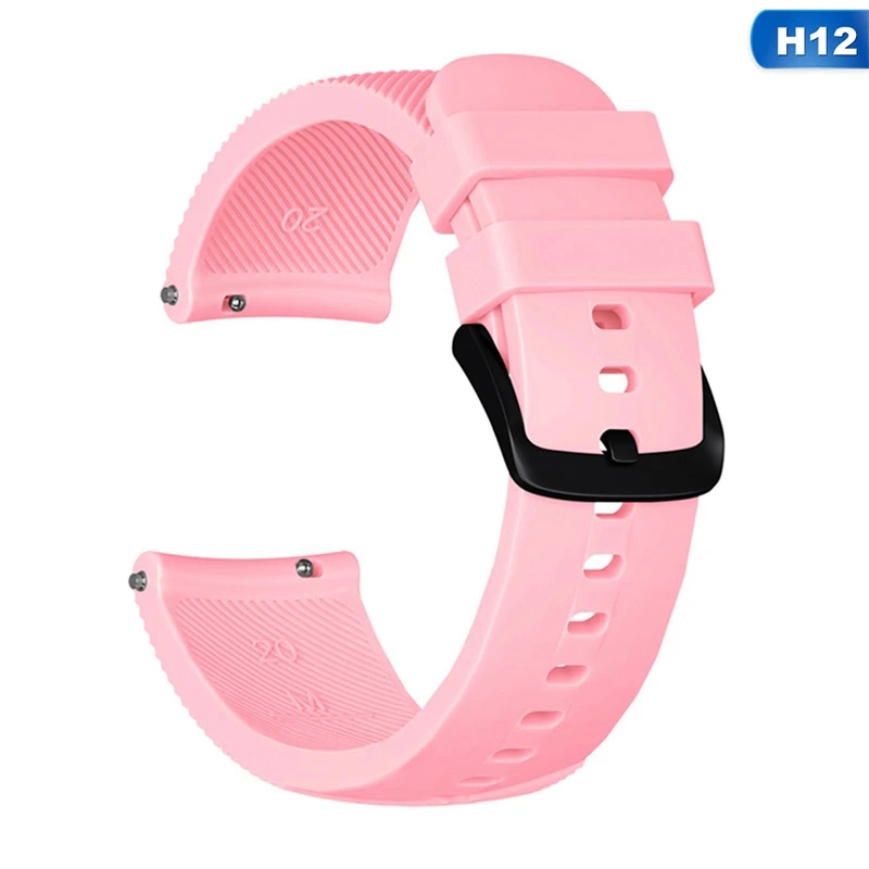 Новые силиконовые умные часы ремешок для Garmin Vivoactive 3 Band Vivomove браслет hr для Garmin Forerunner 645 умные аксессуары - Цвет: H12