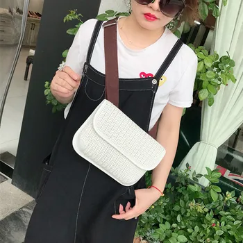 

2020 New Handbag PU Leather Handbag Hand Woven Waist Bag Multifunctional Shoulder Messenger Goddess Bag