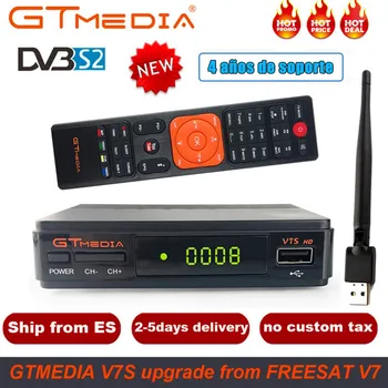

1080P Receptor GTmedia V7S HD DVB-S2 satellite receiver USB WIFI powered by freesat v7 hd gt media v7s hd spain Poland warehouse