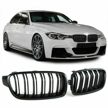 

Front Kidney Grille Grills Matte Black for BMW F30 F35 328I 335I 2012-2016
