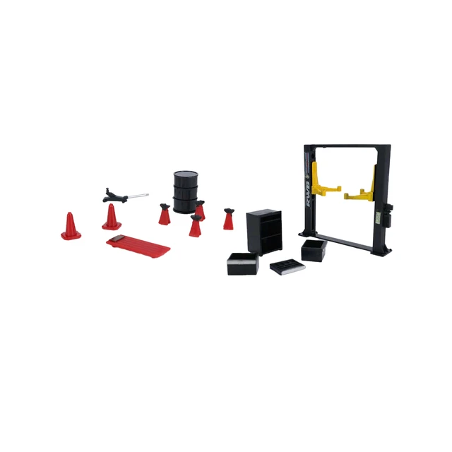 12PCS/set 1/64 Diorama Garage Maintenance Tools Set Alloy Die-Cast Model Car Display model 3