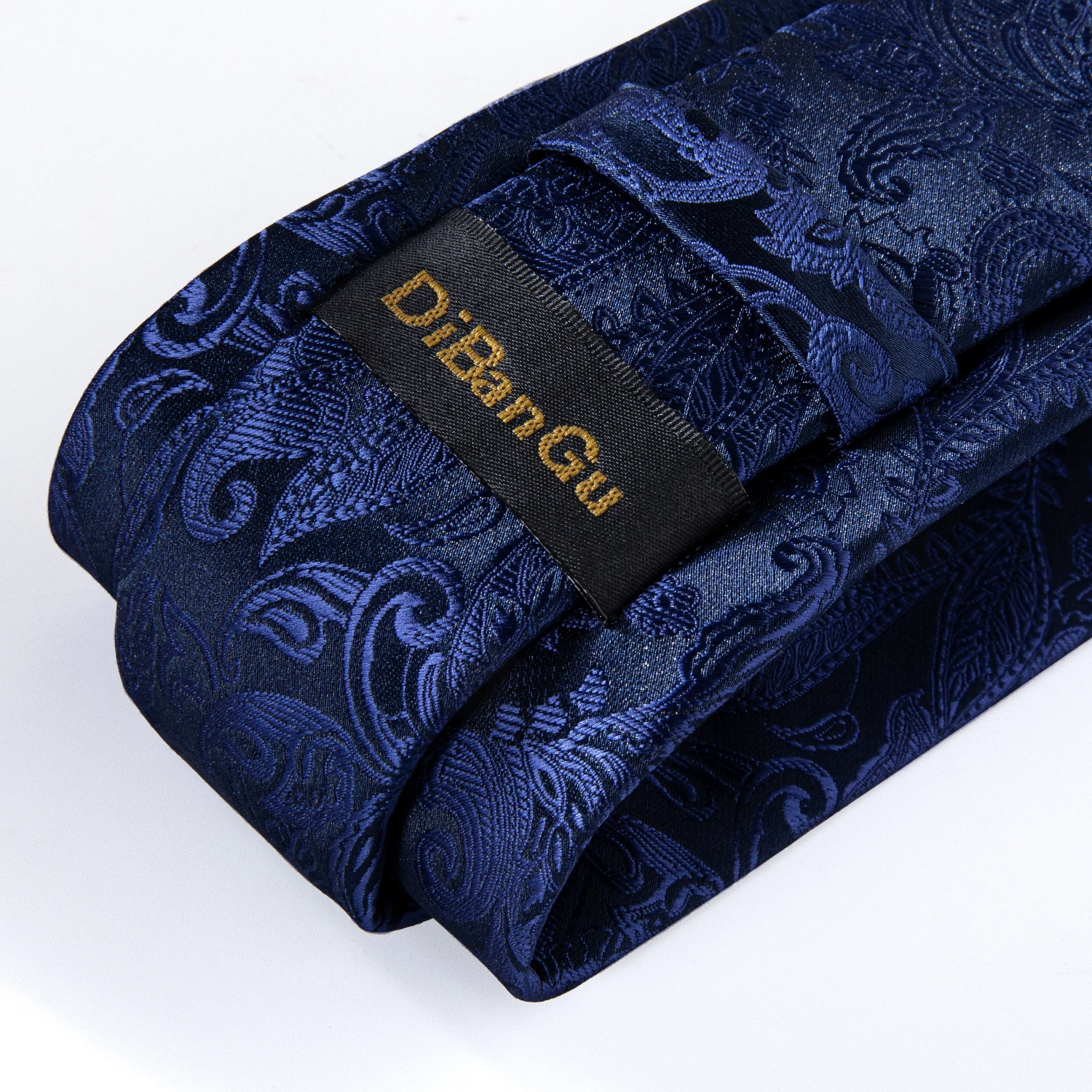 Новый жаккардовый тканый Шелковый мужской Королевский синий галстук с Пейсли 8