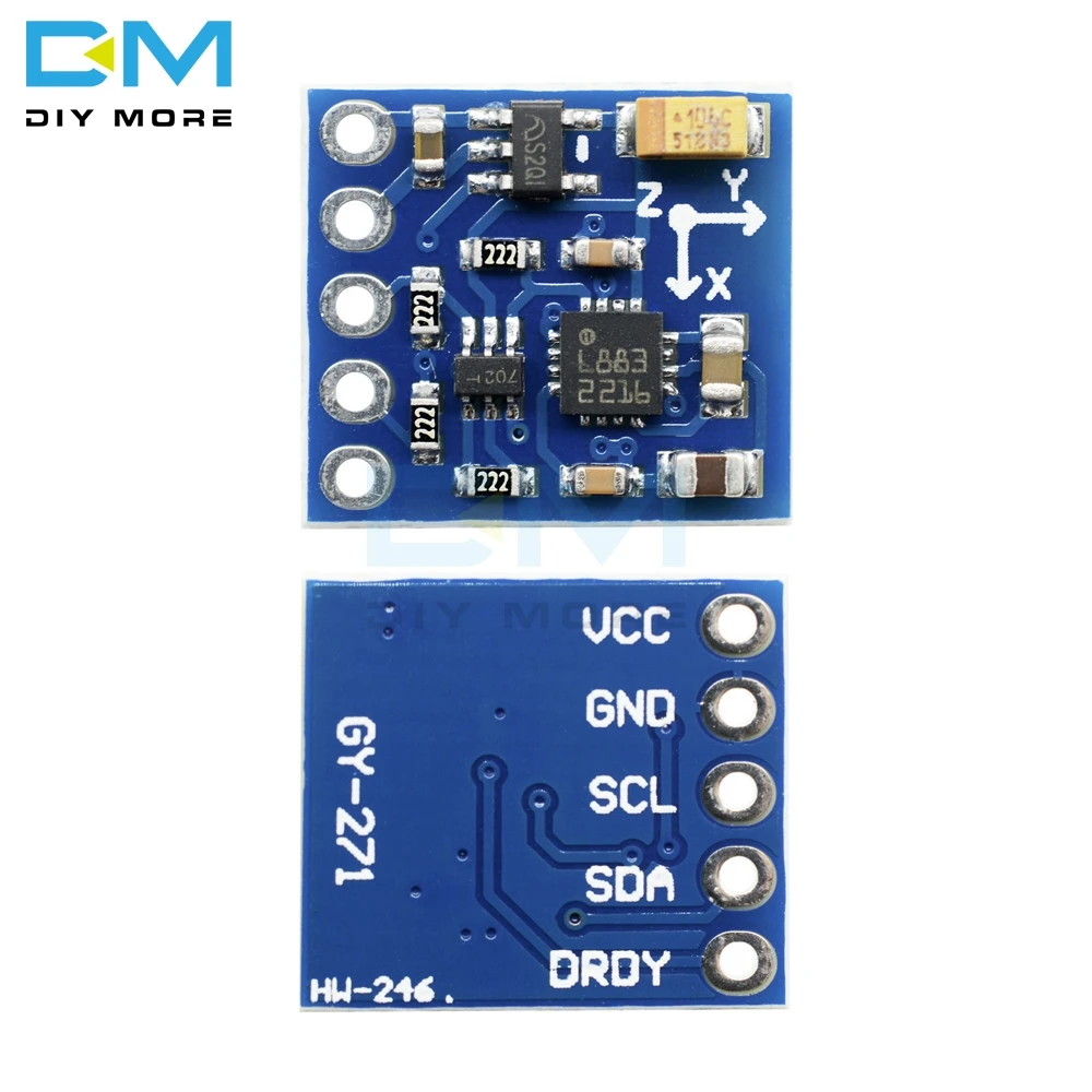 HMC5883 GY-271 3 V-5 V тройной оси трехосевой 3 оси Компас магнитометр Сенсор зарядная Модульная плата HMC5883L для Arduino импортные чипы