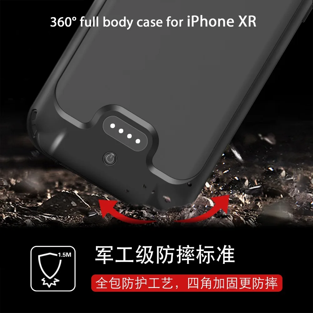Для iPhone Xr Wterproof чехол Ультратонкий 3600 мАч power Bank водонепроницаемый чехол Зарядное устройство для iPhone xr 6,1 дюймов Чехол