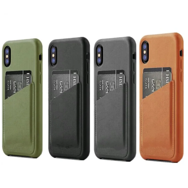 

For Both Men And Women Retro Cowhide iPhone 7 /8plus Phone Case Iphonexs MAX Genuine Leather Phone Case