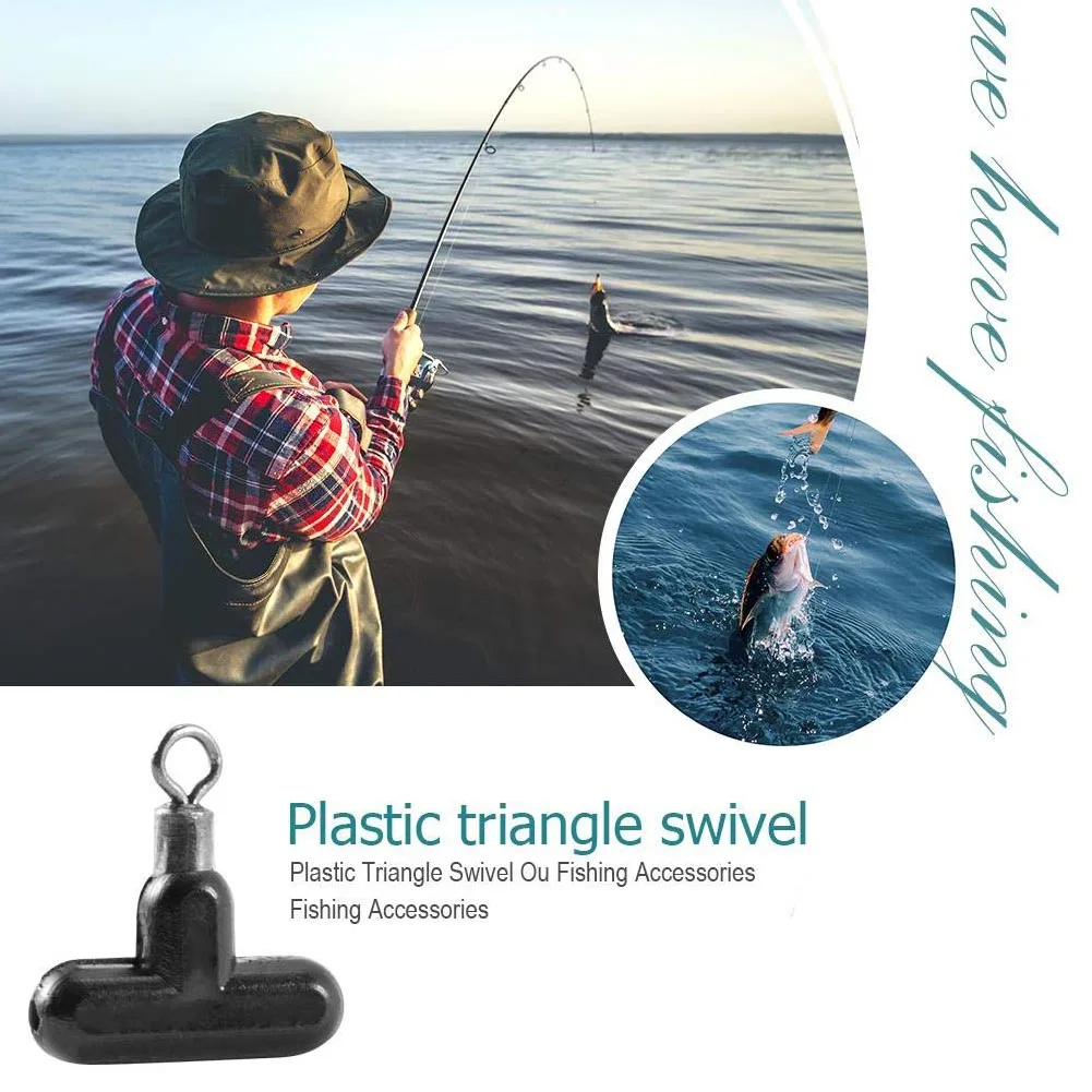 

10pcs/set Outdoor Saltwater Cross Line Link Durable Pulley Anti Bite Slide Sea Rig Connector Terminal Tackle Mini Fishing Swivel