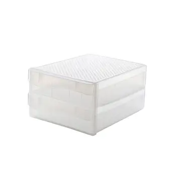 

1 pc Dumpling Box Transparent Drawer Type Large Capacity Plastic Food Container Organizer Storage Box for Refrigerator Kitchen