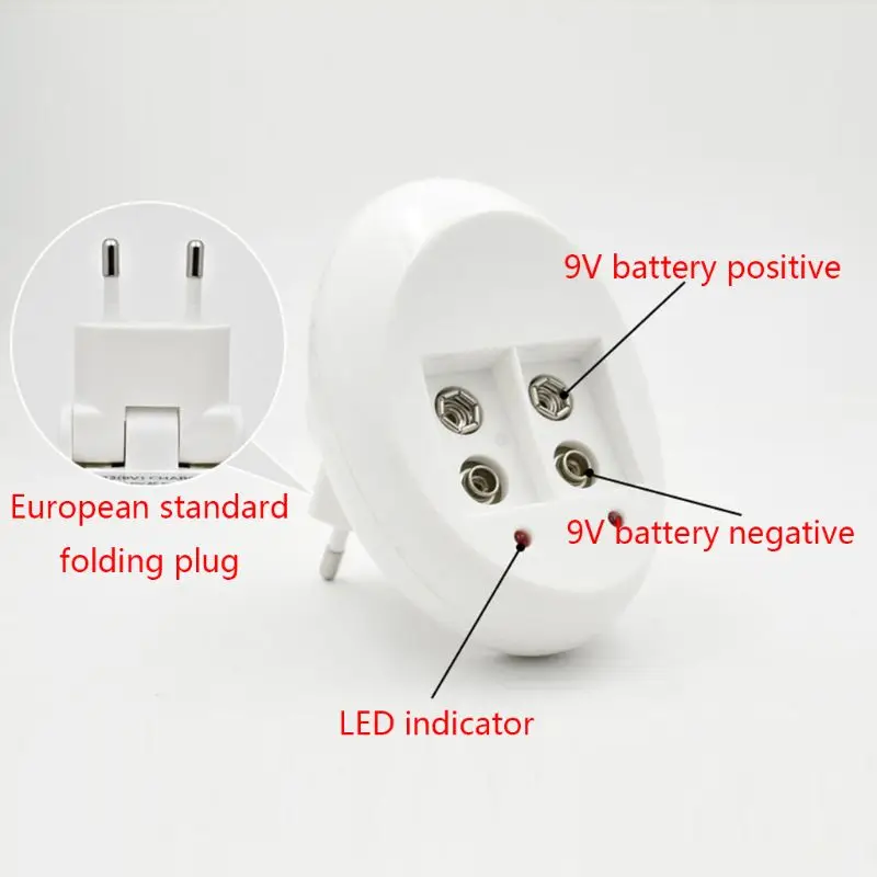 9V Универсальное зарядное устройство 2 слота зарядное устройство для Li-ion/Ni-MH/Ni-Cd аксессуары для хранения аккумуляторов