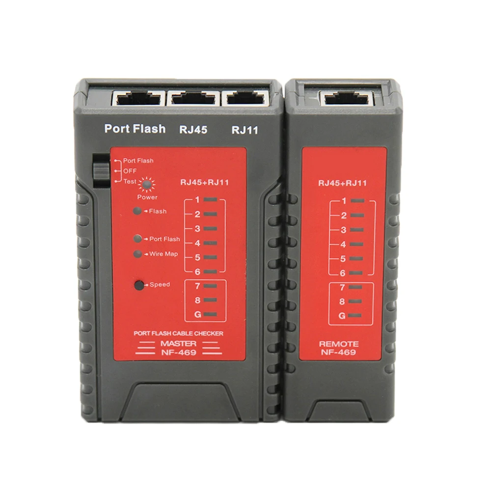 NF-469L Сети Кабельный тестер RJ45 RJ11 тестер для Ethernet LAN кабель к мобильным телефонам инструмент тестирования проволоки