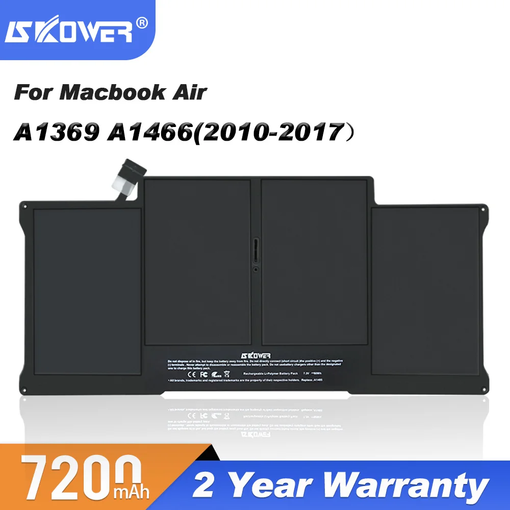 Аккумулятор SKOWER A1405 для Apple Macbook Air 13 дюймов A1369 (2010 2011) A1466 (2012 2017) замена A1496 A1377