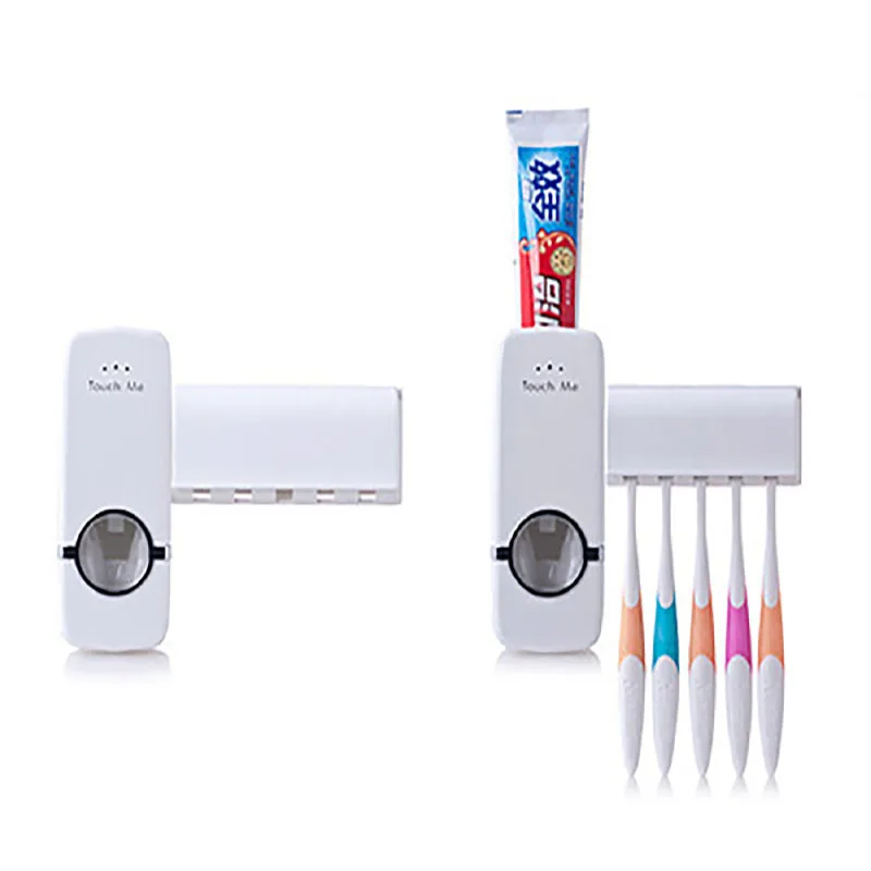 

1Set Automatic Toothpaste Squeezer Toothbrush Holder Toothpaste Stand Dispenser Wall Mount Rack Sucker Bathroom Accessories Tool