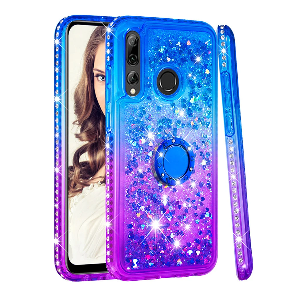 Чехлы с боковой дрелью для Honor Y6 P Smart Y7 Pro 2019 10i 10 Lite чехол градиентным блеском и