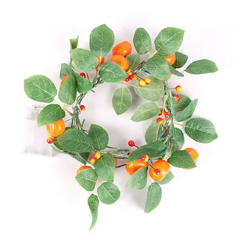 

20 LED String Lights Orange Fruit Lamp Christmas Holiday Party Garden Hanging Cage Lampshade Ceiling Light Decoration