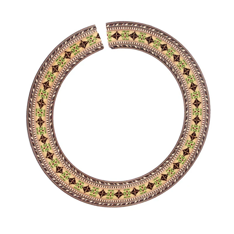 ABUO-1Pc Классическая гитара деревянная инкрустированная Soundhole розетка акустической гитары деревянная часть